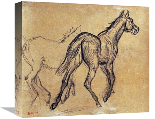 Global Gallery GCS-266198-16-142 16 in. Horses Art Print - Edgar Degas