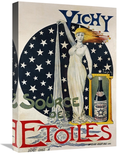 Global Gallery GCS-267444-22-142 22 in. Vichy, Source Des Etoiles 