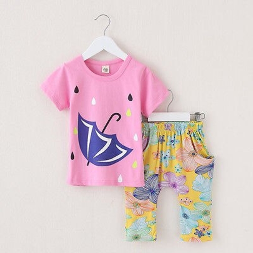 children clothing sets summer 2pcs Toddler Kids