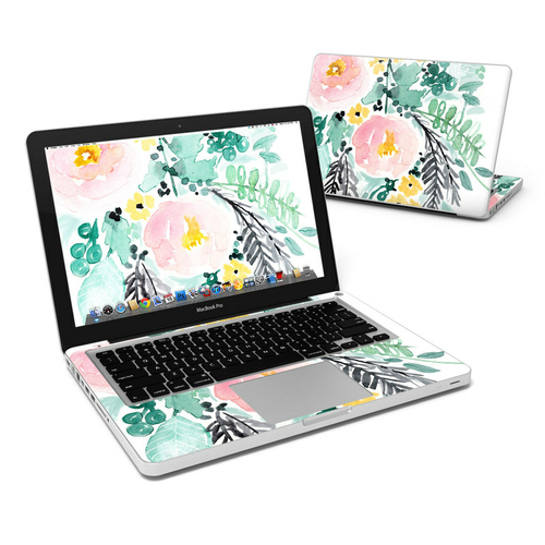 DecalGirl MBP13-BLUSHEDFLOWERS Apple MacBook Pro 13 in. Skin - Blushed
