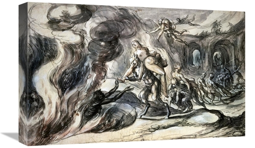 Global Gallery GCS-281508-22-142 22 in. Eurydice in Hell Art Print - H