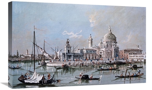 Global Gallery GCS-277823-30-142 30 in. View of the Church of Santa Ma