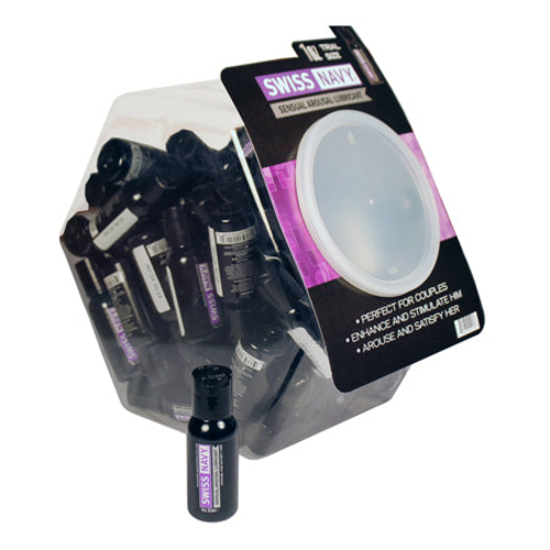 Swiss Navy Sensual Arousal Lubricant 1 oz. 50-Piece Fishbowl