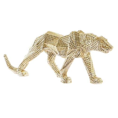 Decorative Figure DKD Home Decor Golden Leopard Resin (67 x 15,5 x 25