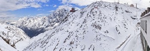 Panoramic Images PPI133744L Snow covered mountain range  Stelvio Pass 