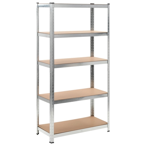 Storage Shelf Silver 2 pcs