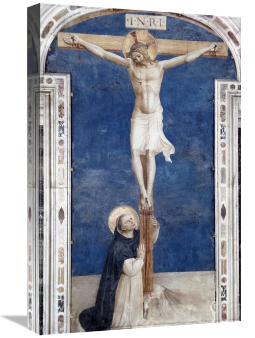 Global Gallery GCS-276551-22-142 22 in. Crucifixcion with Saint Domini