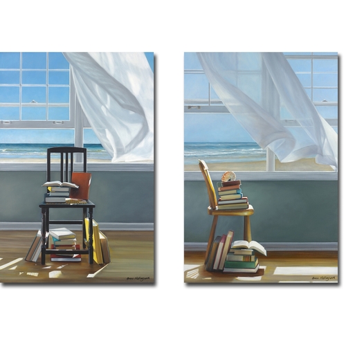 Artistic Home Gallery 3045X749IG Beach Scholar & Summer Reading by Kar