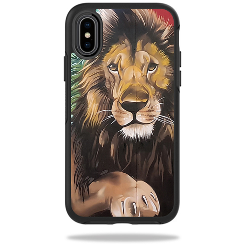 MightySkins OTSIPX-split lion Skin for Otterbox Symmetry iPhone X or X