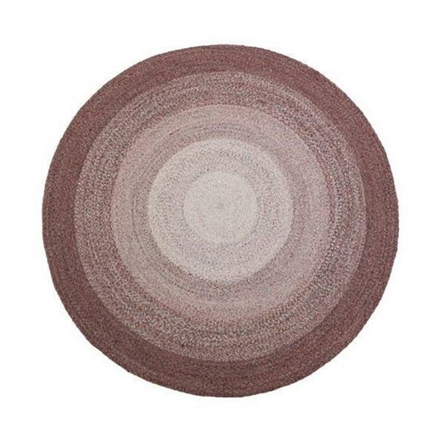 Midi Mauve Round Polypropylene Rug