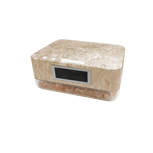 ZTECH Alarm Clock Wireless Charger with Himalayan Salt Base, 3 Level