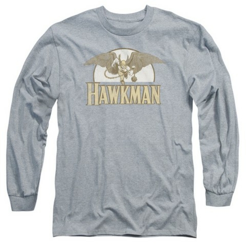 Trevco Dc-Fly By - Long Sleeve Adult 18-1 Tee - Heather & Small