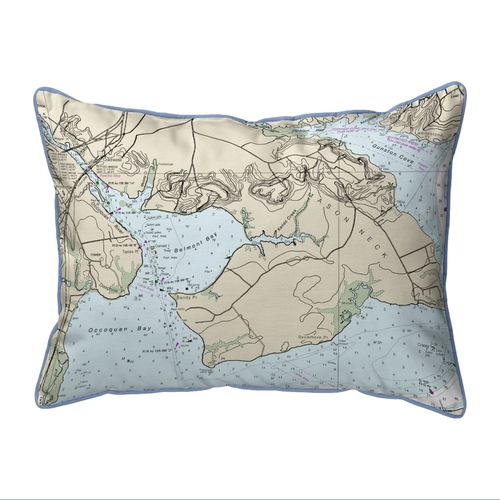 Betsy Drake ZP12289OC 20 x 24 in. Occoquan, VA Nautical Map Extra 