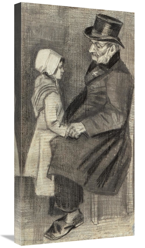 Global Gallery GCS-281285-30-142 30 in. Orphan Man, Sitting with L