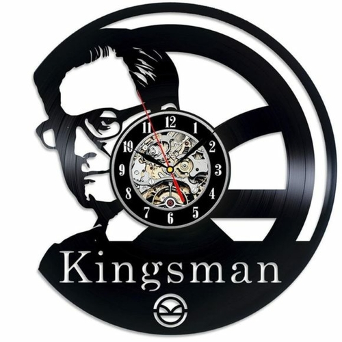 KINGSMAN MOVIE ART HANDMADE VINYL RECORD WALL CLOCK FAN GIFT