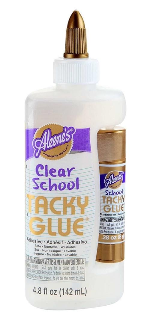 Aleenes 2005990 4.8 oz Clear School Tacky Glue with Glue Stick, Cl