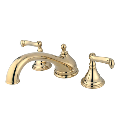 Kingston Brass KS5532FL 8 Inch -18 Inch Widespread Roman Tub Filler - 