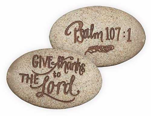 AngelStar 73668 Stone-Psalm-Give Thanks To The Lord-Psalm 107-1