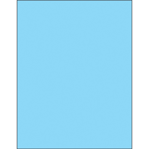 Tape Logic LL420BE 8.5 x 11 in. Fluorescent Pastel Blue Removable Rect