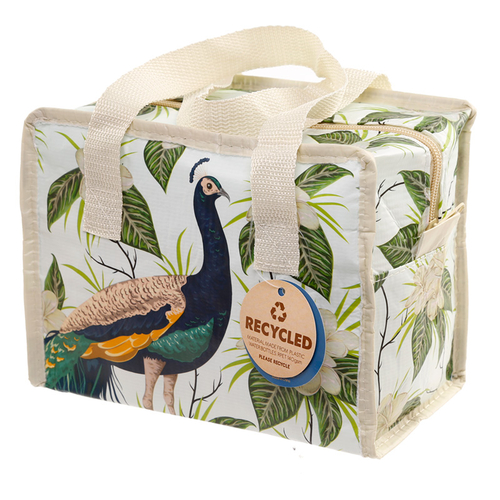 Peacock Zip Up Recycled Plastic Reusable Lunch Bag