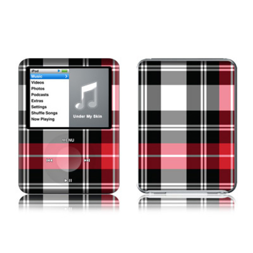 DecalGirl IPNT-PLAID-RED iPod nano - 3G Skin - Red Plaid