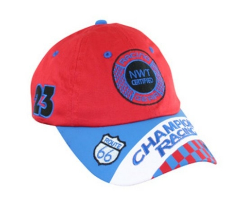 Aeromax RSRB-CAP Jr. Champion Racing Red and Blue Cap - Adj Youth Size