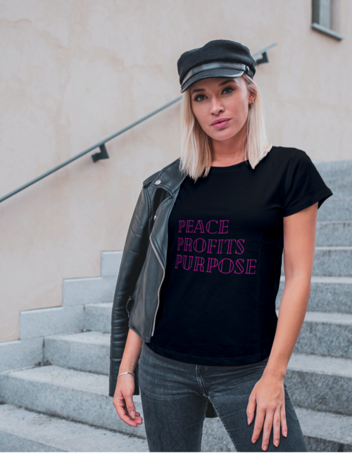 PEACE PROFITS PURPOSE TSHIRT