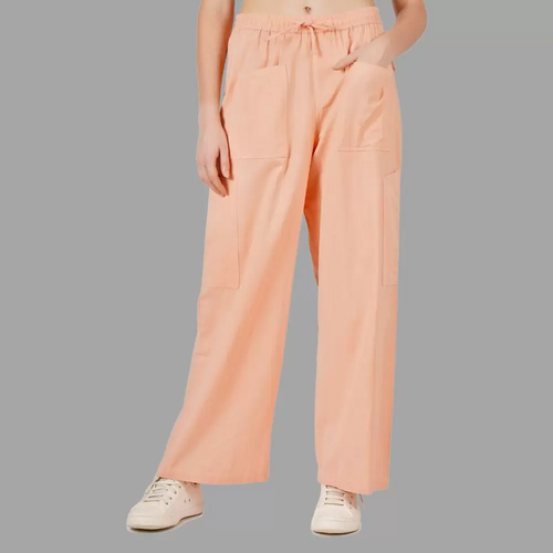 Women’s Peach Trousers (Size-L) (Color-PEACH)
