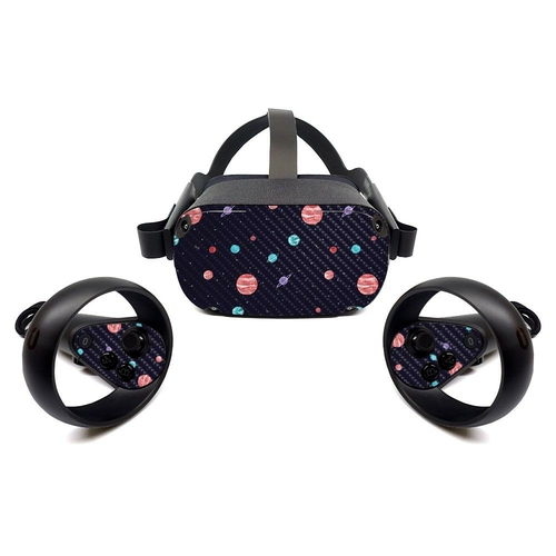 MightySkins CF-OCQU-Bright Night Sky Carbon Fiber Skin for Oculus Ques
