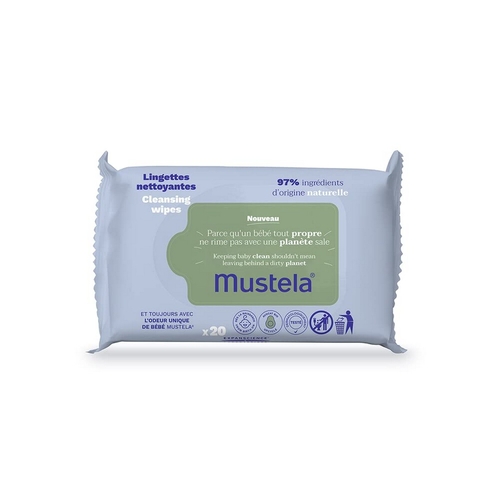 Sterile Cleaning Wipe Sachets (Pack) Mustela (25 Units)