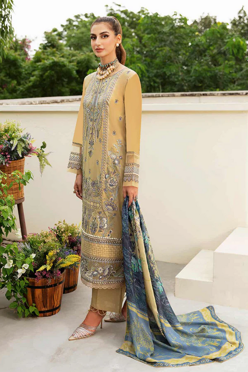Exclusive Rayon Chiku Pakistani Salwar Kameez With Chiffon Digital