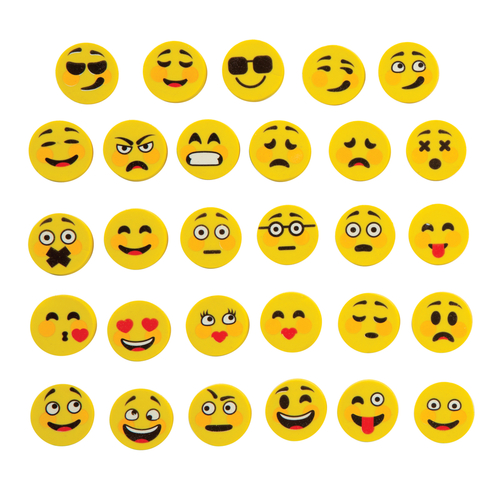 Emoji Eraser - 3 Count, 72 Piece, Assorted Styles