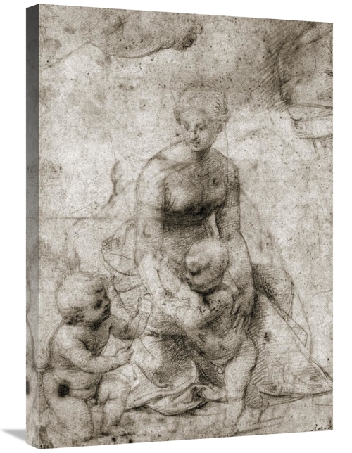 Global Gallery GCS-279519-30-142 30 in. Madonna & Child with John Art 