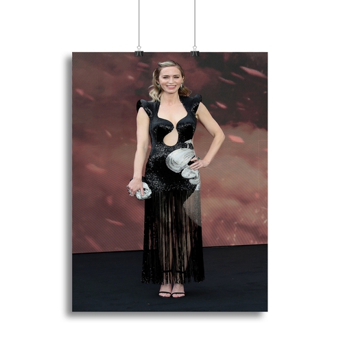 Emily Blunt at the Oppenheimer Premiere Canvas Print or Poster