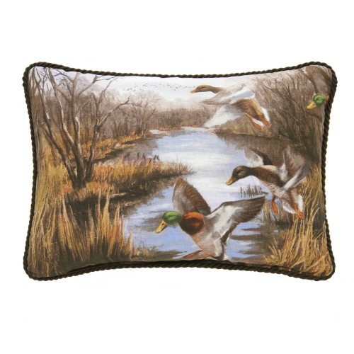 VISI-ONE - Duck Approach - Forest Theme - Mallard Duck Pillow