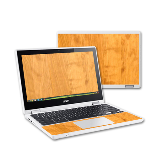 MightySkins ACCR11-Birch Wood Grain Skin Decal Wrap for Acer Chromeboo