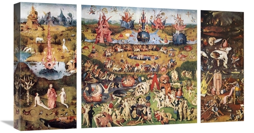 30 in. Garden of Earthly Delights Art Print - Hieronymus Bosch