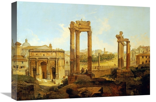 Global Gallery GCS-266313-22-142 22 in. The Forum, Rome Art Print 