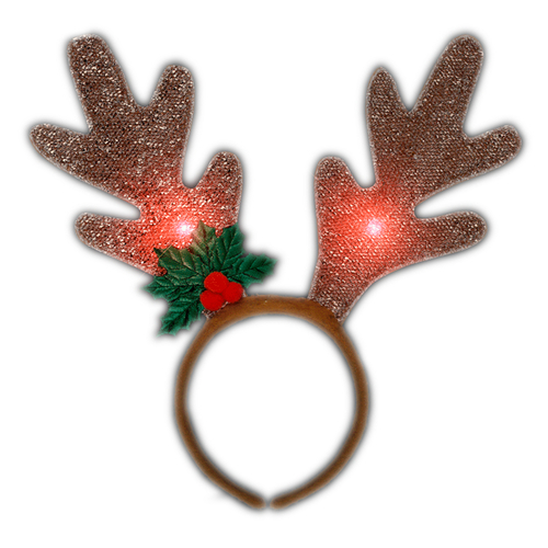 Blinkee LGRAHDBN LED Golden Reindeer Antlers Headband