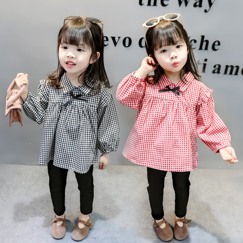 newborn baby girl clothes summer 2019 Bow Plaid