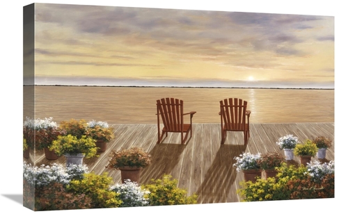 Global Gallery GCS-394002-1624-142 16 x 24 in. Evening Deck VIew Art P