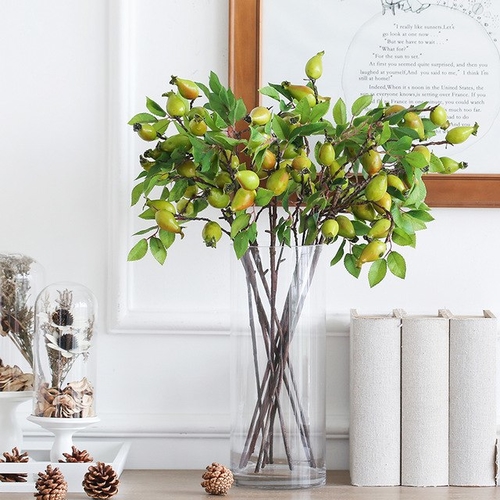 5 Branches Rose Fruit Artificial Plant