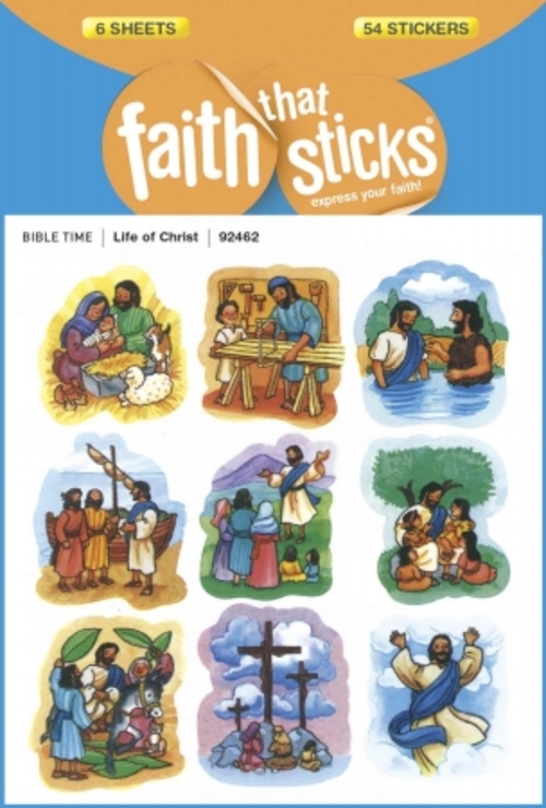 Tyndale House Publishers 11003X Sticker-Life Of Christ, 6 Sheets-F