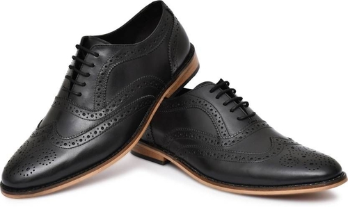 Men's Formal Full Brogues Genuine Leather British Shoes Brogues For