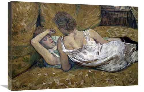 30 in. Two Friends Art Print - Henri Toulouse-Lautrec