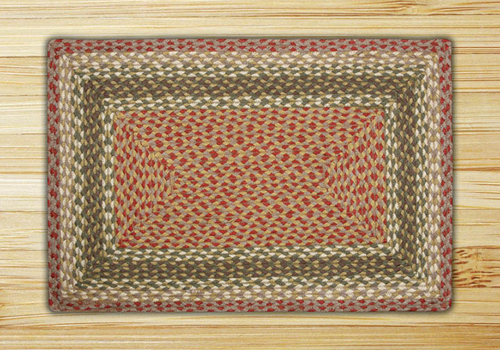 Earth Rugs 23-024 Olive-Burgundy-Gray Rectangle Rug