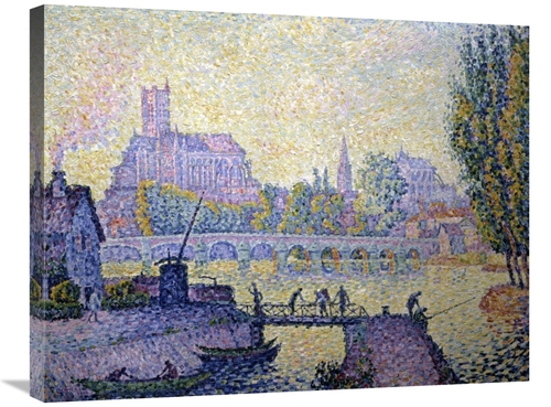 Global Gallery GCS-280051-30-142 30 in. Bridge at Auxerre Le Pont Due 