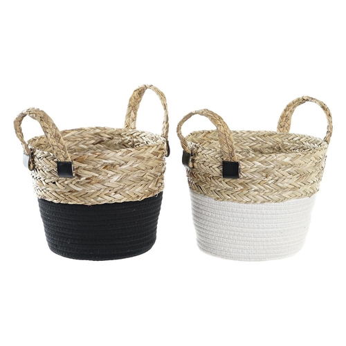 Basket DKD Home Decor Metal 30 x 40 cm 25 x 25 x 30 cm (2 Units)