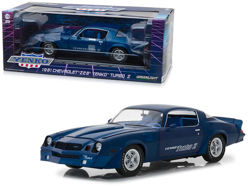 1981 Chevrolet Z28 Yenko Turbo Z Blue 1/18 Diecast Model Car by