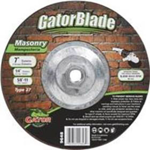 Ali Industries 9648 Gator Blade Type 27 Masonry Grinding Cut-Off Wheel